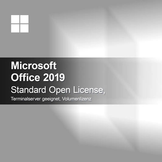 Microsoft Office 2019 Standard Open License, Terminalserver egnet, volumenlicens